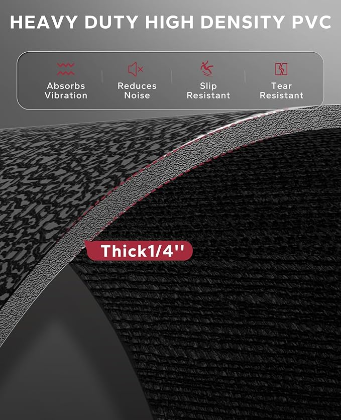 HAPBEAR 2.5x5/3x6/3x7ft Exercise Equipment Mat