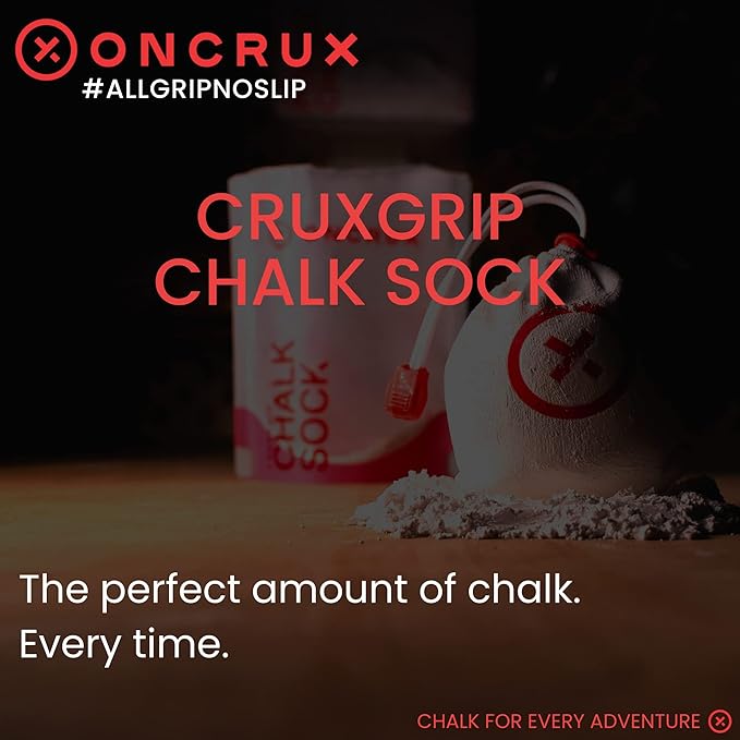 Chalk Sock 2 oz - Premium Refillable Chalk Ball - Made in USA - Performance Grade Grip Enhancer for Weightlifting, Rock Climbing, Gymnastics, Disc Golf and More