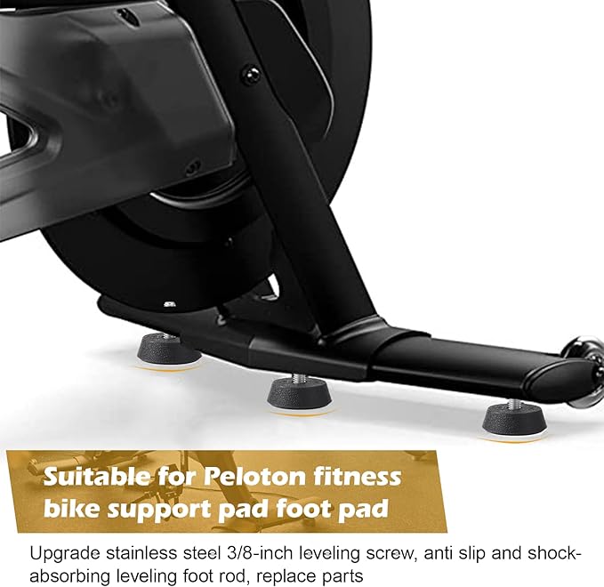 Replacement Excerise Bike Leveling Screw Foot Pads 3/8 in for peleton Bike Stabilizer Feet