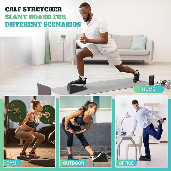 Slant Board for Calf Stretching 5 Adjustable 480 lbs