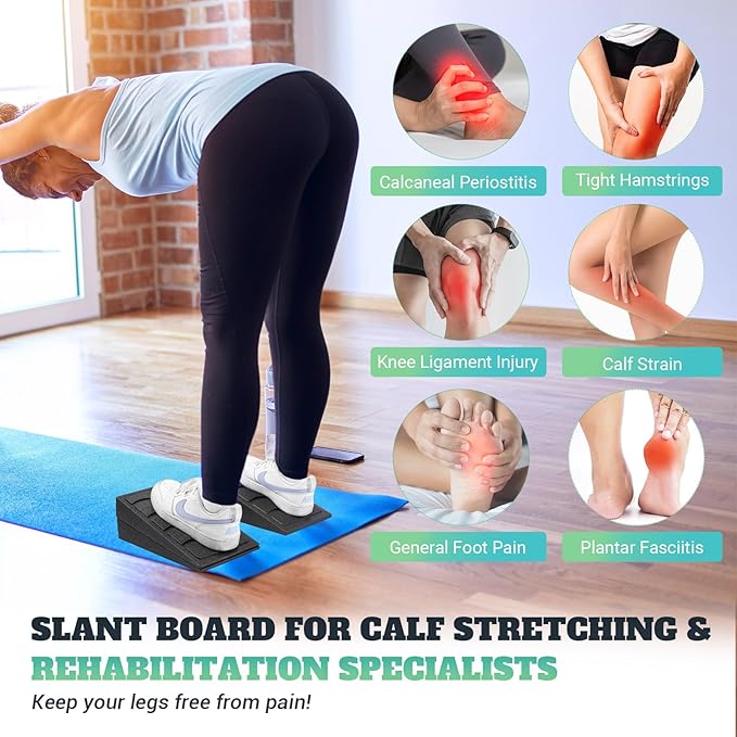 Slant Board for Calf Stretching 5 Adjustable 480 lbs