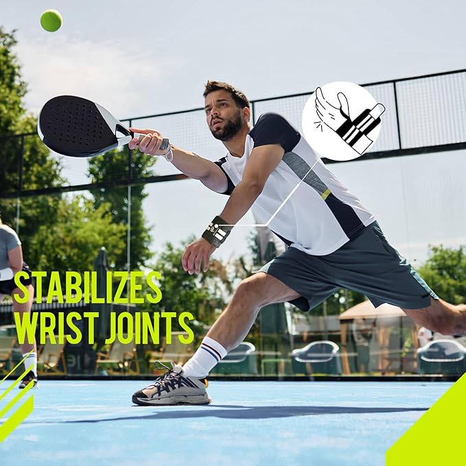 Slim Panda Weightlifting Wrist Wraps- Upgraded Wrist Support with Heavy Duty Thumb Loop for Powerlifting, Bodybuilding, and Weight Lifting Men & Women