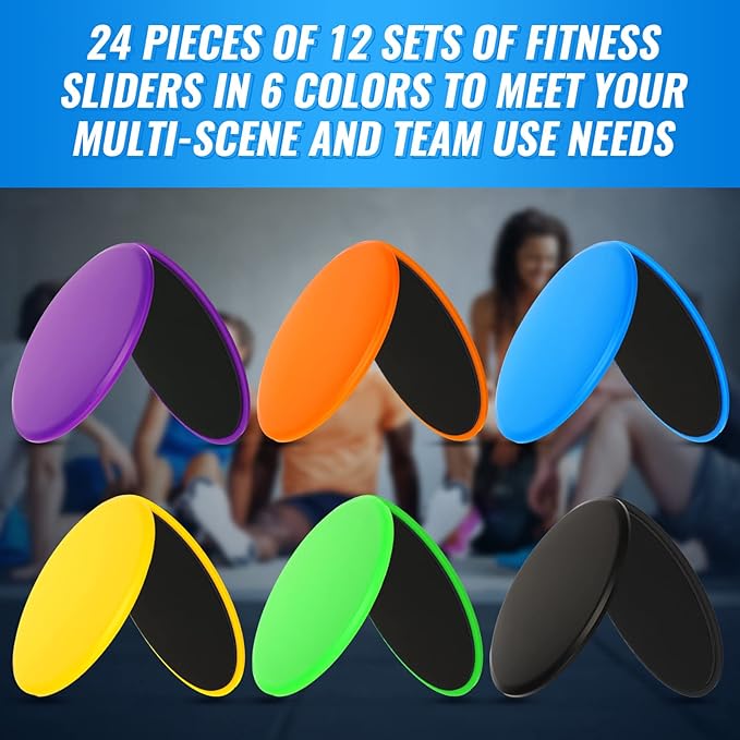 Wettarn 24 Pcs Core Sliders for Working Out