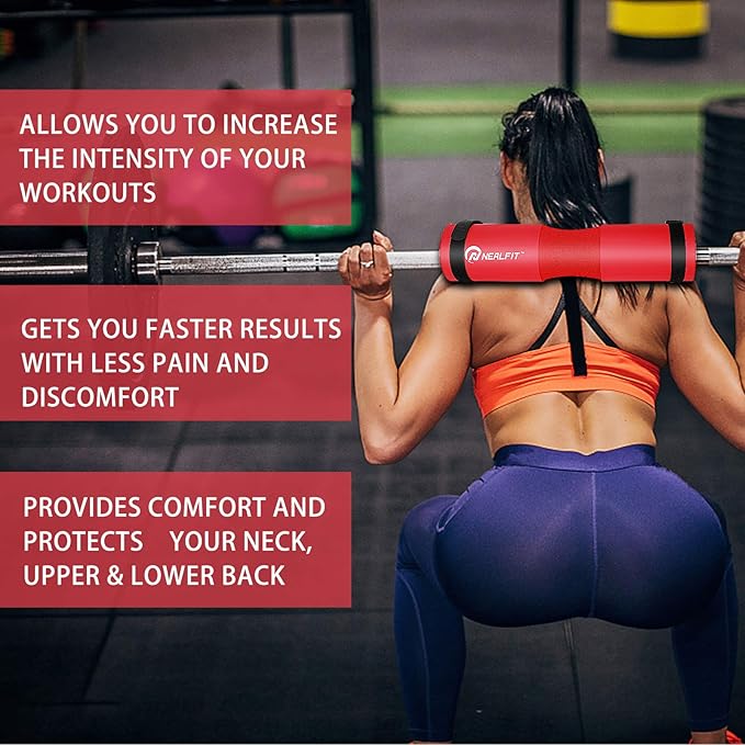 Barbell Pad Squat Pad for Squats—Squat Bar Pad—Great