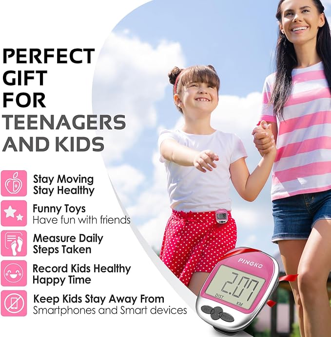 PINGKO Outdoor Multi-Function Portable Sport Pedometer Step/Distance/Calories/Counter