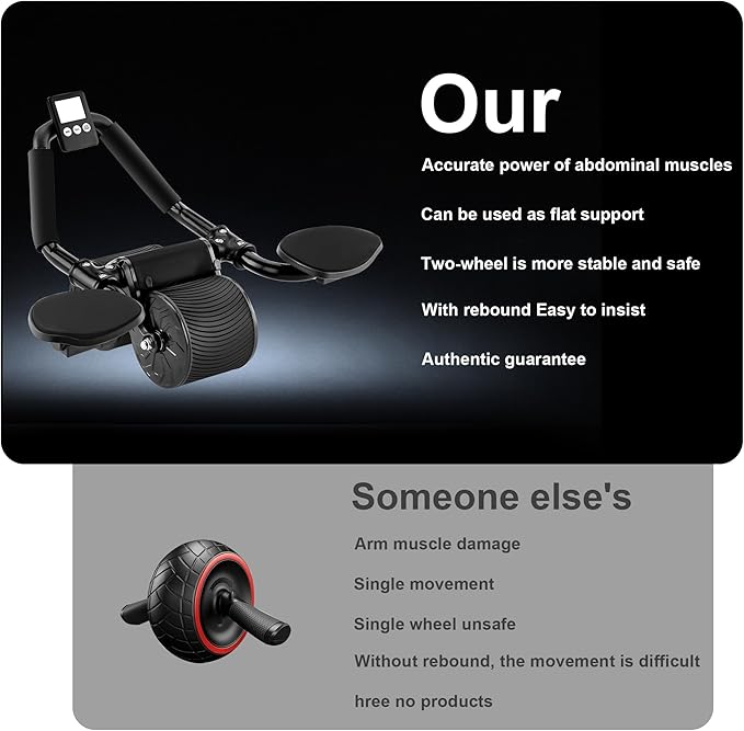 Elbow Support Automatic Rebound Abdominal Wheel
