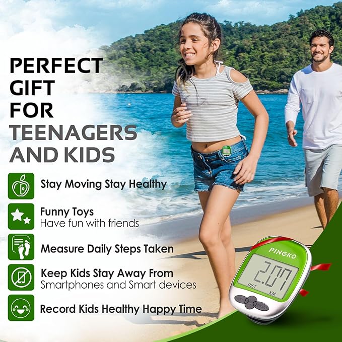 PINGKO Outdoor Multi-Function Portable Sport Pedometer Step/Distance/Calories/Counter