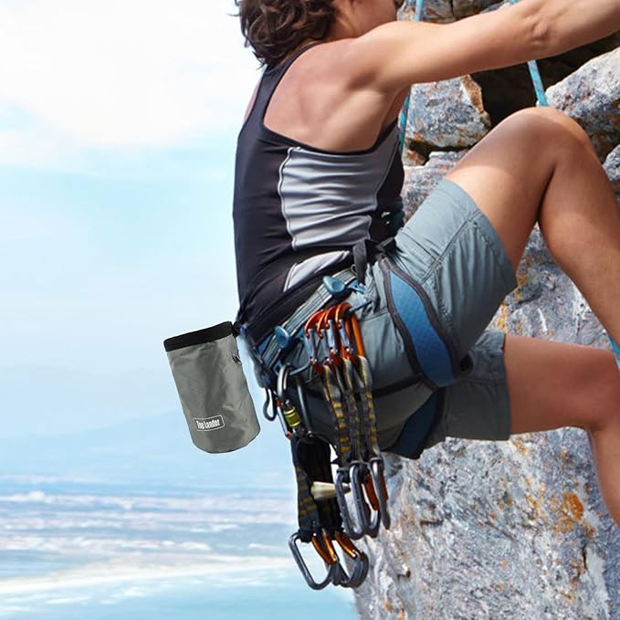 Climbing Chalk Bag, Oxford Bouldering Chalk Bag Rock Climbing Bag with Adjustable Belt, Wear-Resistant Rock Climbing Chalk Bag for Rock Climbing, Weightlifting