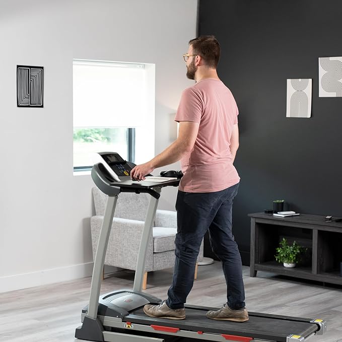 VIVO Universal Treadmill Desk, Ergonomic Platform Designed for Notebooks, Tablets, Laptops, and More, Workstation for Treadmill Handlebars up to 31 inches, Black, STAND-TDML2