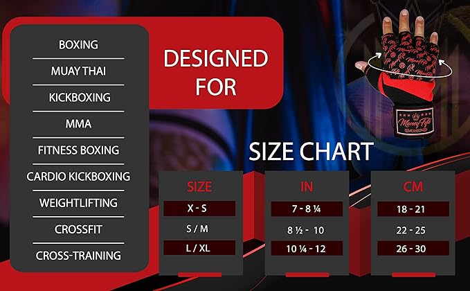Quick Gel Boxing Wraps Under Boxing Gloves - Kickboxing MMA Muay Thai - Fist, Knuckle, Wrist Wrap Protection Inner Glove Hand Wraps - Men Women Kids
