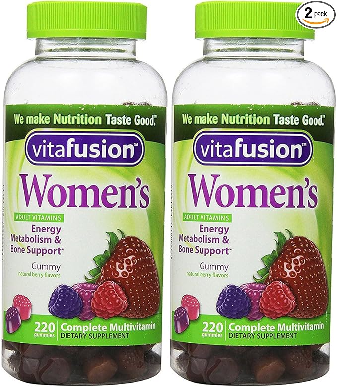 Vitafusion XiitLB Womens Complete Multivitamin Natural Berry Flavors, 220 Gummies (2 Pack)
