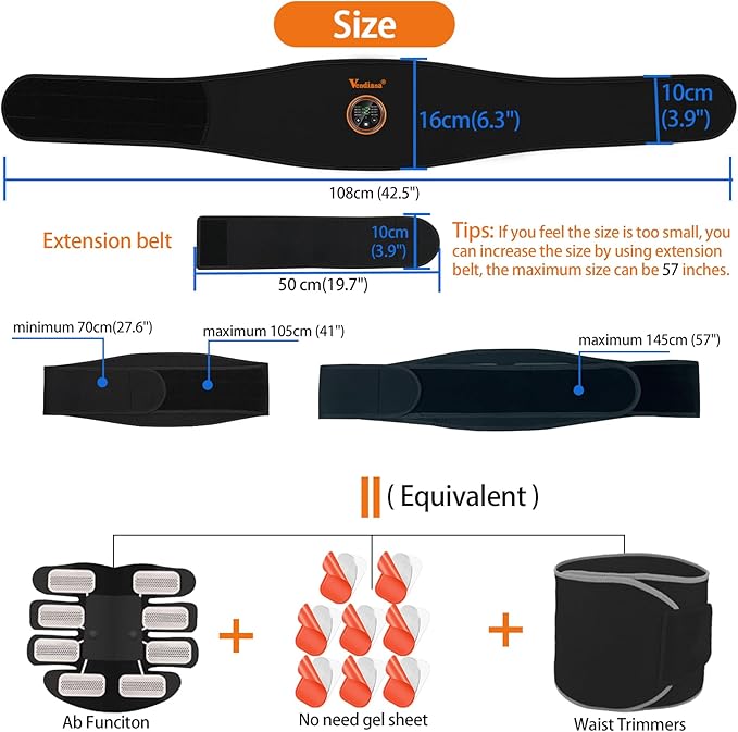 ABS Stimulator Muscle Toner Flex Fitness Belt