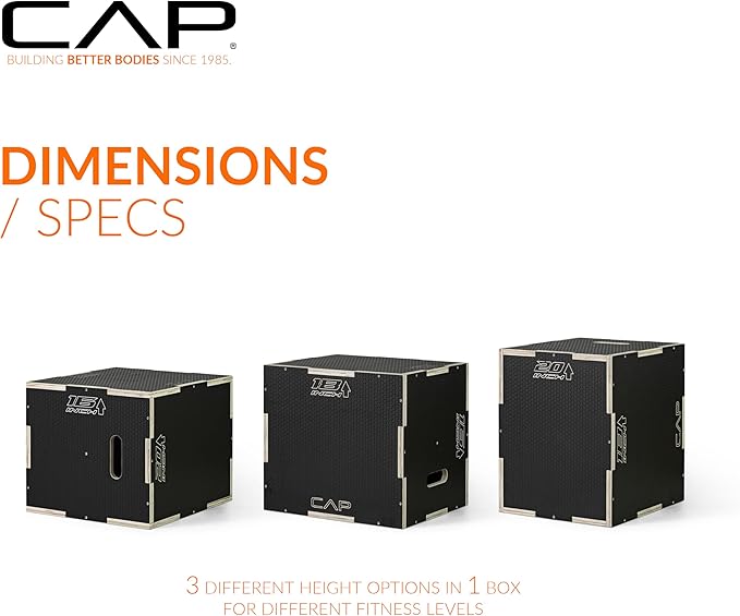 CAP Barbell 3-in-1 Plyometric Box