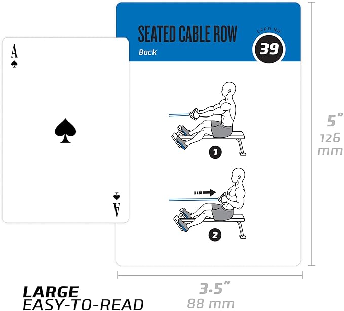 NewMe Fitness Cable Workout Cards