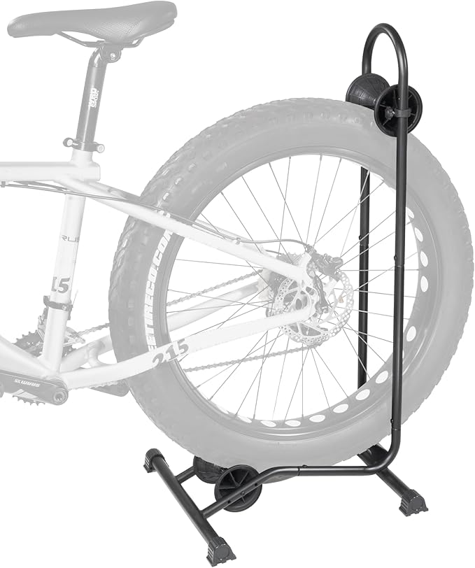 BikeHand Bike Floor Stand Parking Rack Stand - for 24"-29" Mountain MTB & Road Bikes Bicycles Indoor Outdoor Garage Storage - Fat Bike New Version for 1 Bike