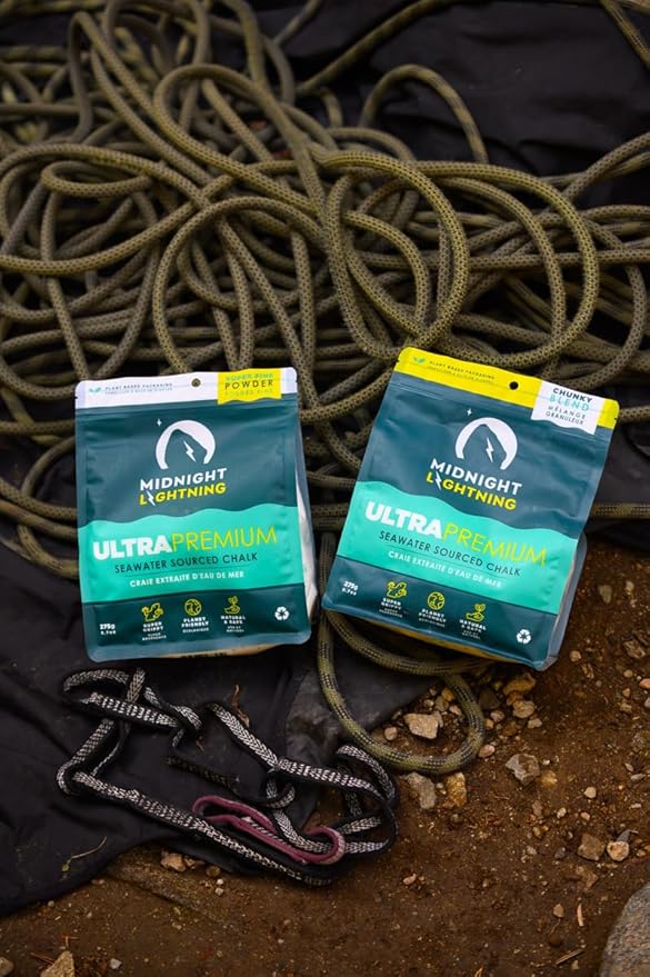 Seawater-Sourced Climbing Chalk - Loose Chalk for Rock Climbing, Bouldering, Weight Lifting, & Gymnastics
