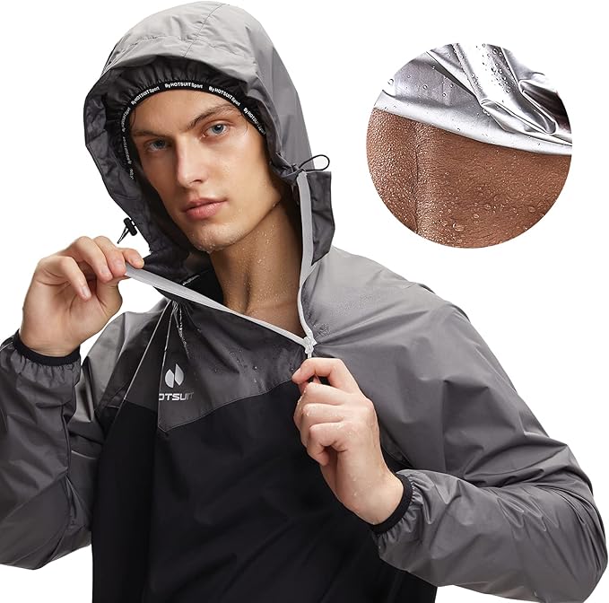 HOTSUIT Sauna Suit for Men Sweat Sauna Jacket