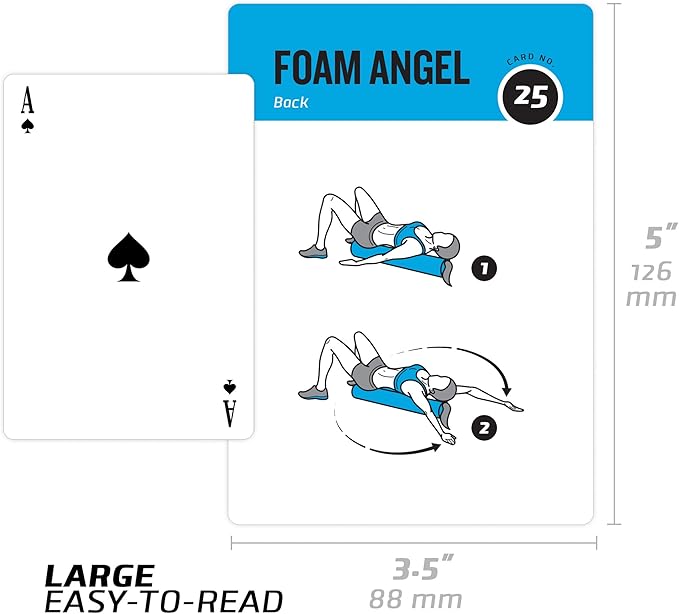 NewMe Fitness Foam Roller Workout Cards
