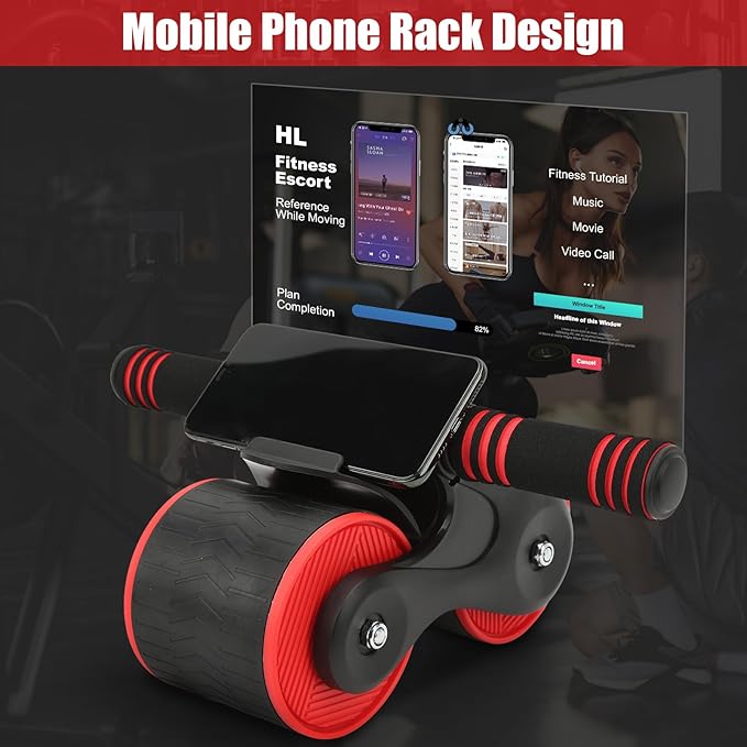 Abdomina Roller Workout Exerciser Equipment