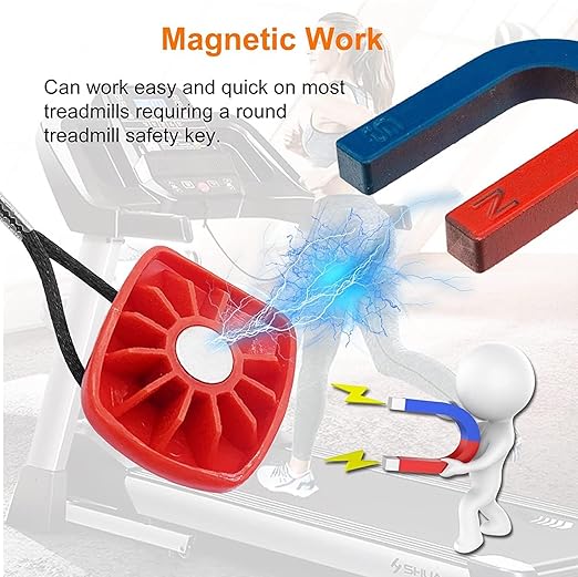 Treadmill Magnet Safety Key for Proform, Image, Weslo, Reebok, Epic, Golds Gym, Freemotion, and Healthrider Treadmills