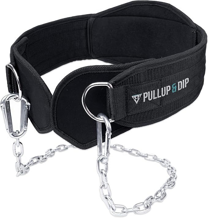 PULLUP & DIP Belt with Chain and 3x Carabiner