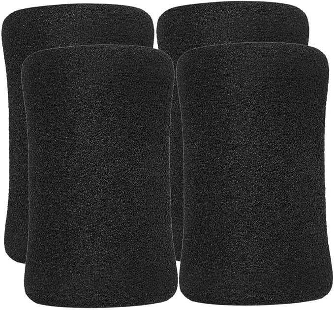 Totority 4 Pcs Foam Foot Pads Roller Cover for Home Gym Exercise Machine Equipment Replacement Pads for Leg Extension Weight Bench (5.31X2.95X2.95in)