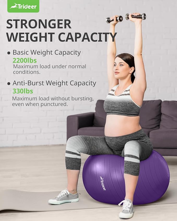 Trideer Yoga Ball Exercise Ball for Working Out 5 Sizes