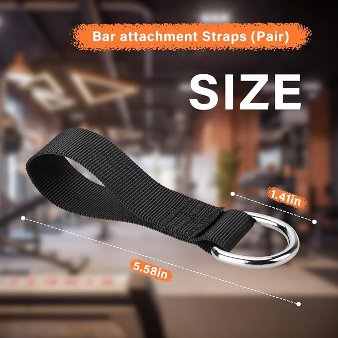 Bar Attachment Strap Compatible with Bowflex Home Gym Parts, Use for LAT, Squat and Bench Bars, Trains Upper Body: Shoulders, Back, Triceps, Biceps,Upper Body Strength Muscle Training