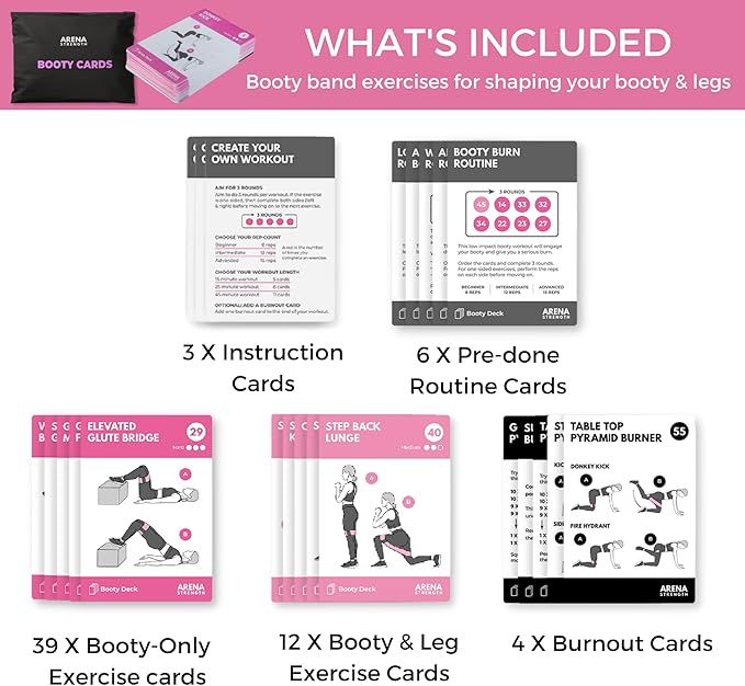 Arena Strength Workout Cards - Instructional Fitness Deck