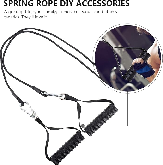 BESPORTBLE Fitness Pulley Cable Tricep Rope Chest Expander Cables Strength Muscle Training Cable Machine Attachment for Home Gym
