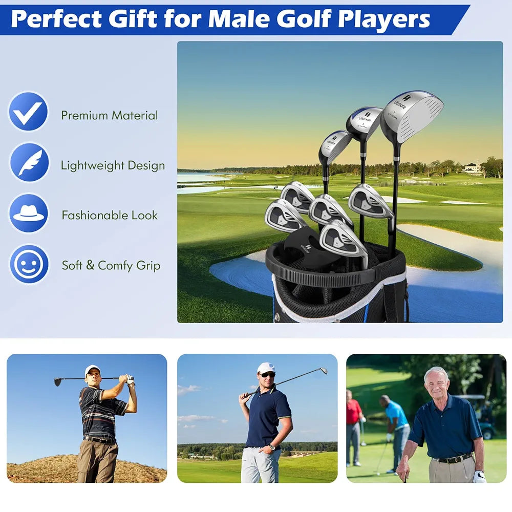 Tangkula 9/10 Pieces Men's Complete Golf Clubs Set Right Hand, Includes 460cc Alloy #1 Driver & #3 Fairway Wood & #4 Hybrid & #6/#7/#8/#9/#P Irons & Putter, Golf Club Set
