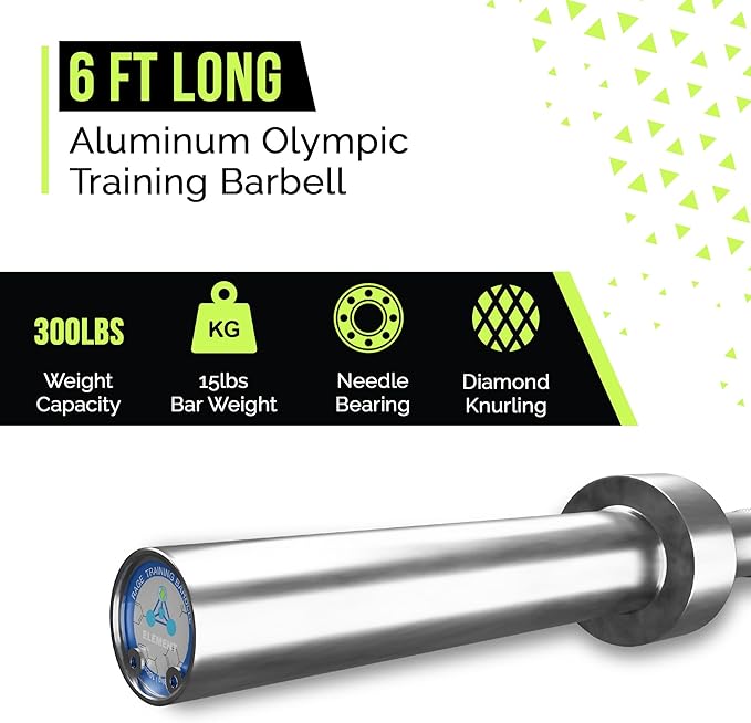 Olympic Training Barbell (6FT) (15 Pound Weight) (300