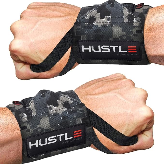 Wrist Wraps for Weightlifting (USPA Approved) - 18" or 12" Premium Quality Weight Lifting Wrist Straps - Best Gym Wrist Wraps with Thumb Loop for Powerlifting & Weight Training for Men & Women