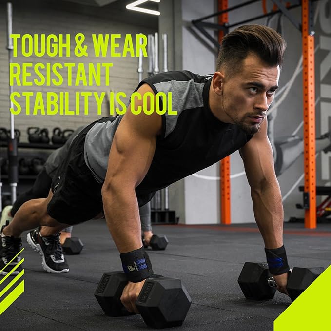 Slim Panda Weightlifting Wrist Wraps- Upgraded Wrist Support with Heavy Duty Thumb Loop for Powerlifting, Bodybuilding, and Weight Lifting Men & Women