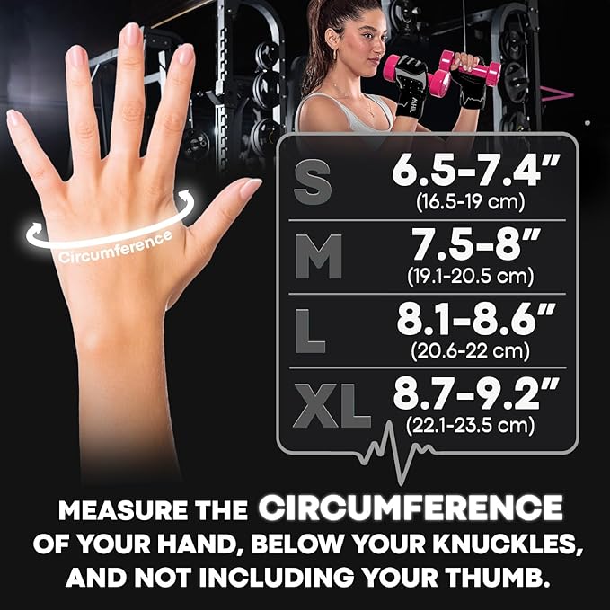 MhIL Workout Gloves for Women โ Comfortable Gym Gloves for Women with Hand Protection and Enhanced Grip โ Weight Lifting Glove for Womens with Wrist Wraps Support for Safety, Hygiene and Style