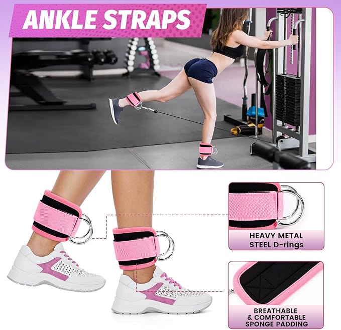 Gym Barbell Pad Set: Hip Thrusts Pad for Squats Weight Lifting Gym Equipment Accessories
