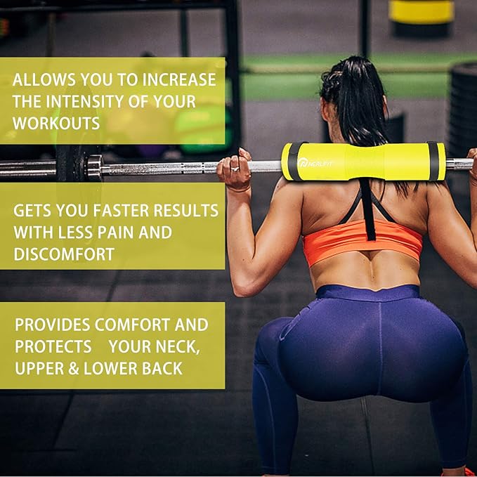 Barbell Pad Squat Pad for Squats—Squat Bar Pad—Great