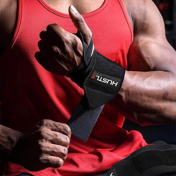 Wrist Wraps for Weightlifting (USPA Approved) - 18" or 12" Premium Quality Weight Lifting Wrist Straps - Best Gym Wrist Wraps with Thumb Loop for Powerlifting & Weight Training for Men & Women