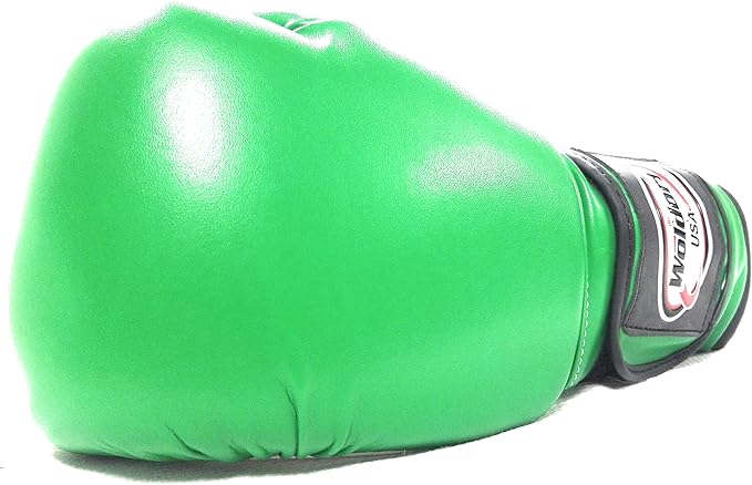 Boxing Gloves Kickboxing Muay Thai Punching Bag Vinyl Green - Durable Multi Layered Foam Padded Offers Unbeatable Price Kids and Adult Sizes