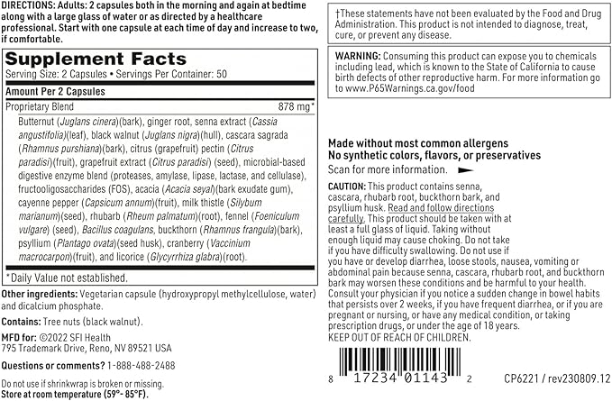 Klaire Labs (Complementary Prescriptions) Colon Cleanse, 100 Capsules