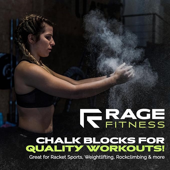 Premium Gym Chalk, Pure Magnesium Carbonate Chalk for Excellent Grip, Weightlifting, Gymnastics, Rock Climbing - Block Chalk 1 LB