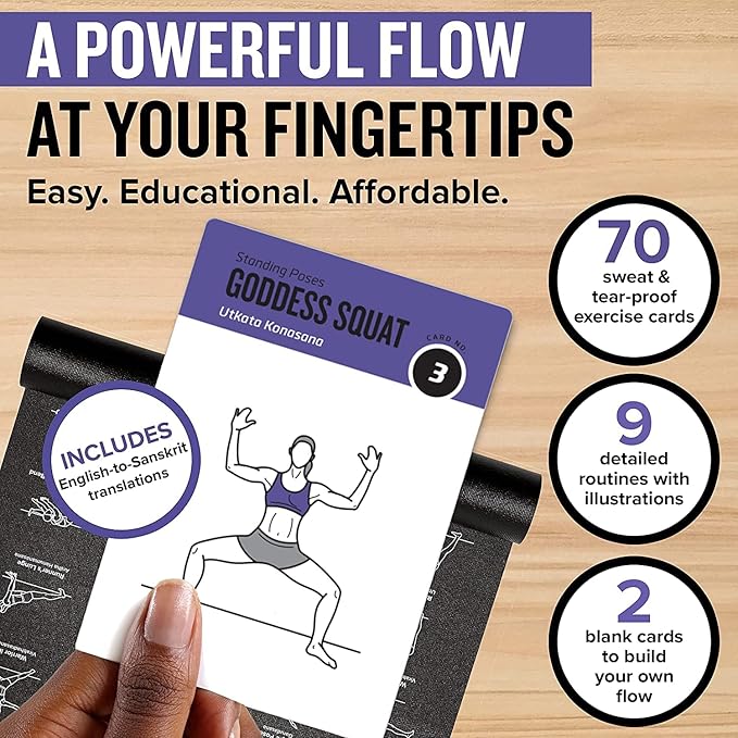 NewMe Fitness Yoga Pose Workout Cards