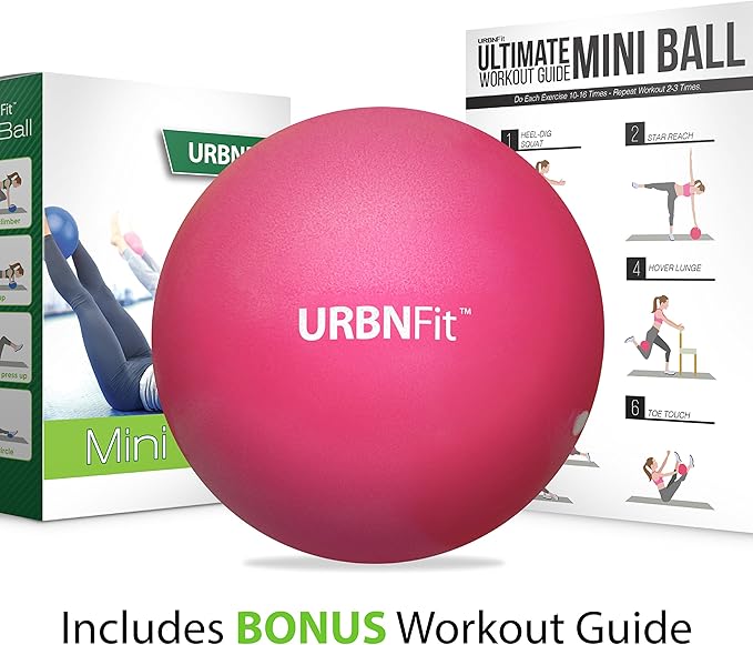 URBNFit Small Exercise Ball - 9-inch Mini Pilates
