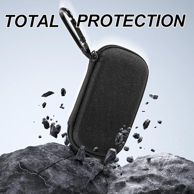 Kardia Mobile Case for Heart Monitor EKG,Portable Travel Protective Holder Organizer for AliveCor KardiaMobile 6L(Includes Pill Box and Carabiner Clip)