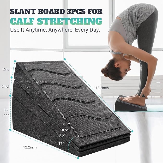 Slant Board for Calf Stretching 5 Adjustable 480 lbs