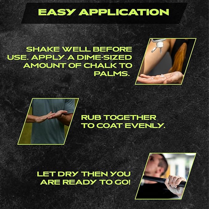 Rage Fitness Gym Liquid Chalk, Magnesium Carbonate Athletic Chalk for Excellent Grip, Gym Workout Grip Chalk, Weightlifting, Gymnastics