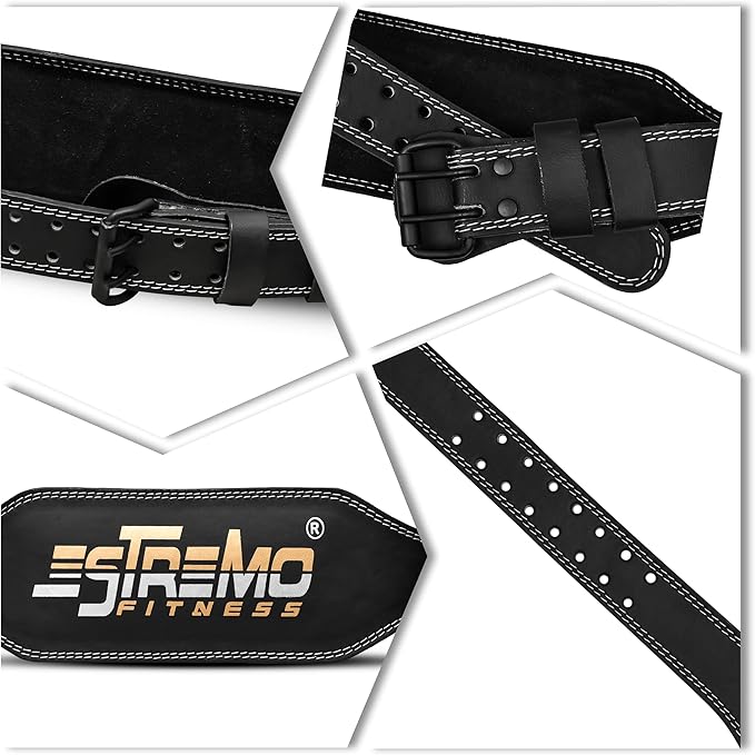 Weight Lifting Belt Genuine Leather 6 Inches Wide