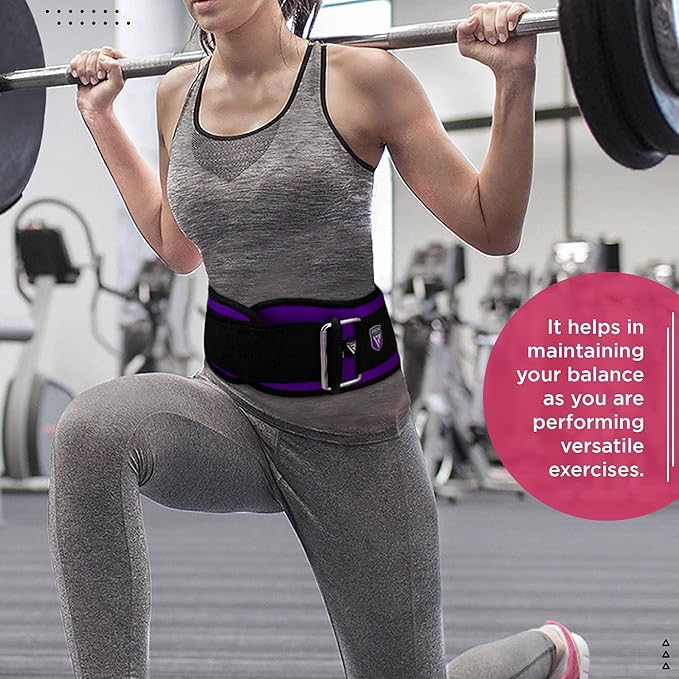 RDX Women Weight Lifting Belt 6.5” Curved Padded