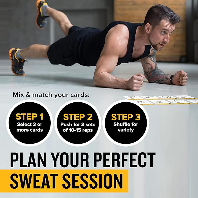 NewMe Fitness Bodyweight Workout Cards 3)