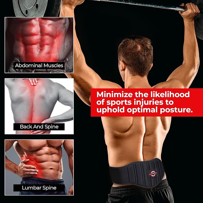 King Fitness Adjustable Weight Lifting Belt with Flexible 7.5 Inch